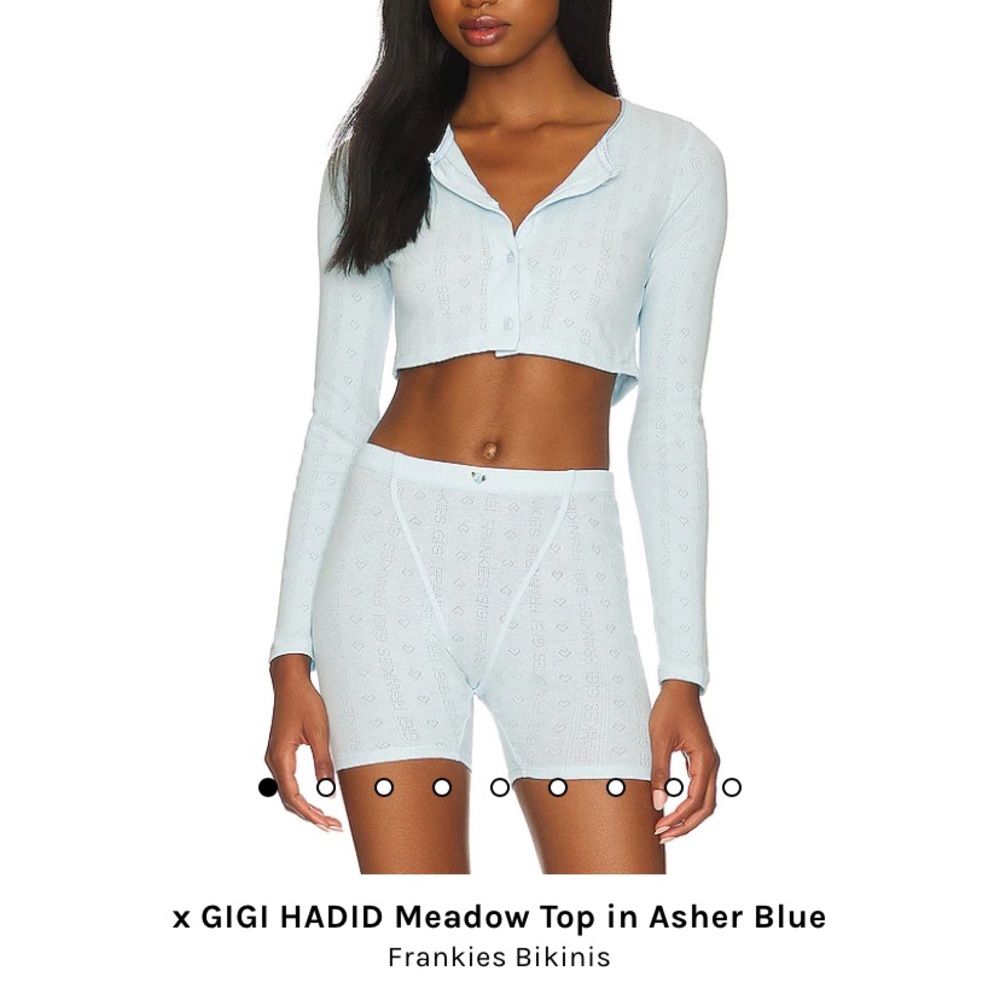 Frankie’s bikinis x Gigi hadid crop top